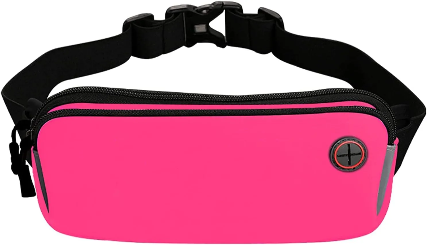 Fanny Pack for Men & Women - Lightweight Sports Pockets,Diving Fabrics,Outdoor Waterproof Mobile Phone Bag for Walking Cycling (Red,23.5 * 11cm)