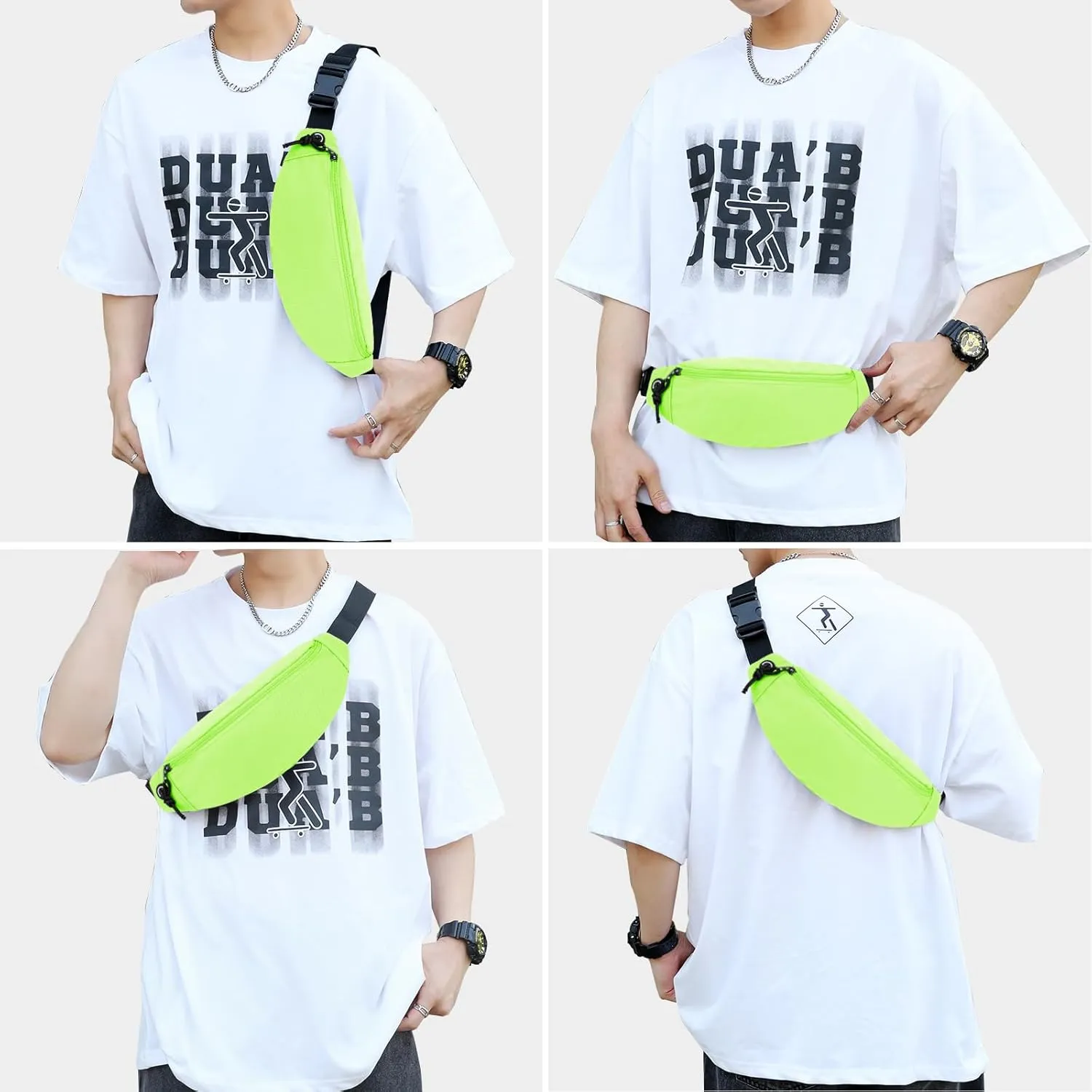 Fanny Packs for Women Men, Waterproof Crossbody Waist Pack, Belt Bag for Travel Walking Running Hiking Cycling