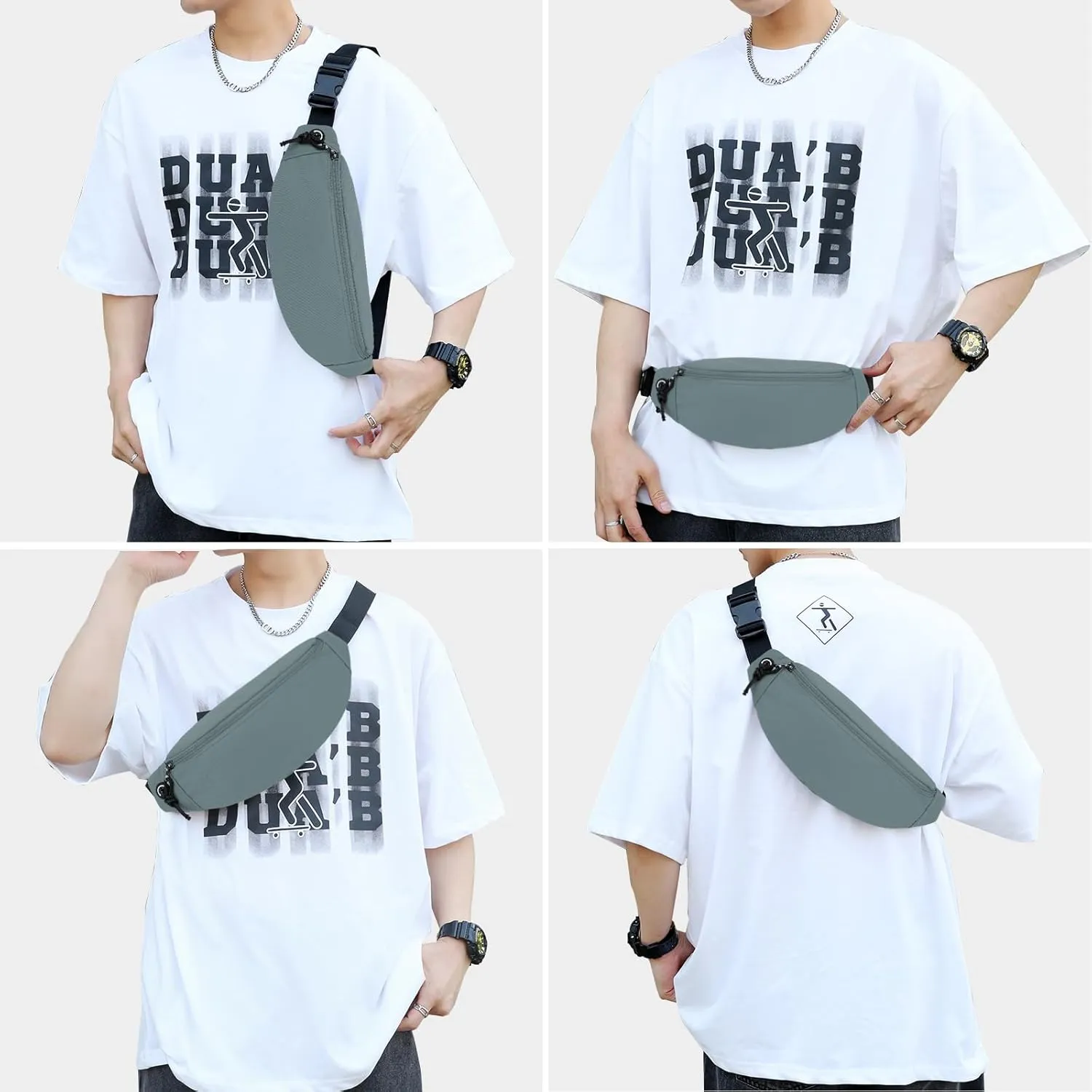 Fanny Packs for Women Men, Waterproof Crossbody Waist Pack, Belt Bag for Travel Walking Running Hiking Cycling