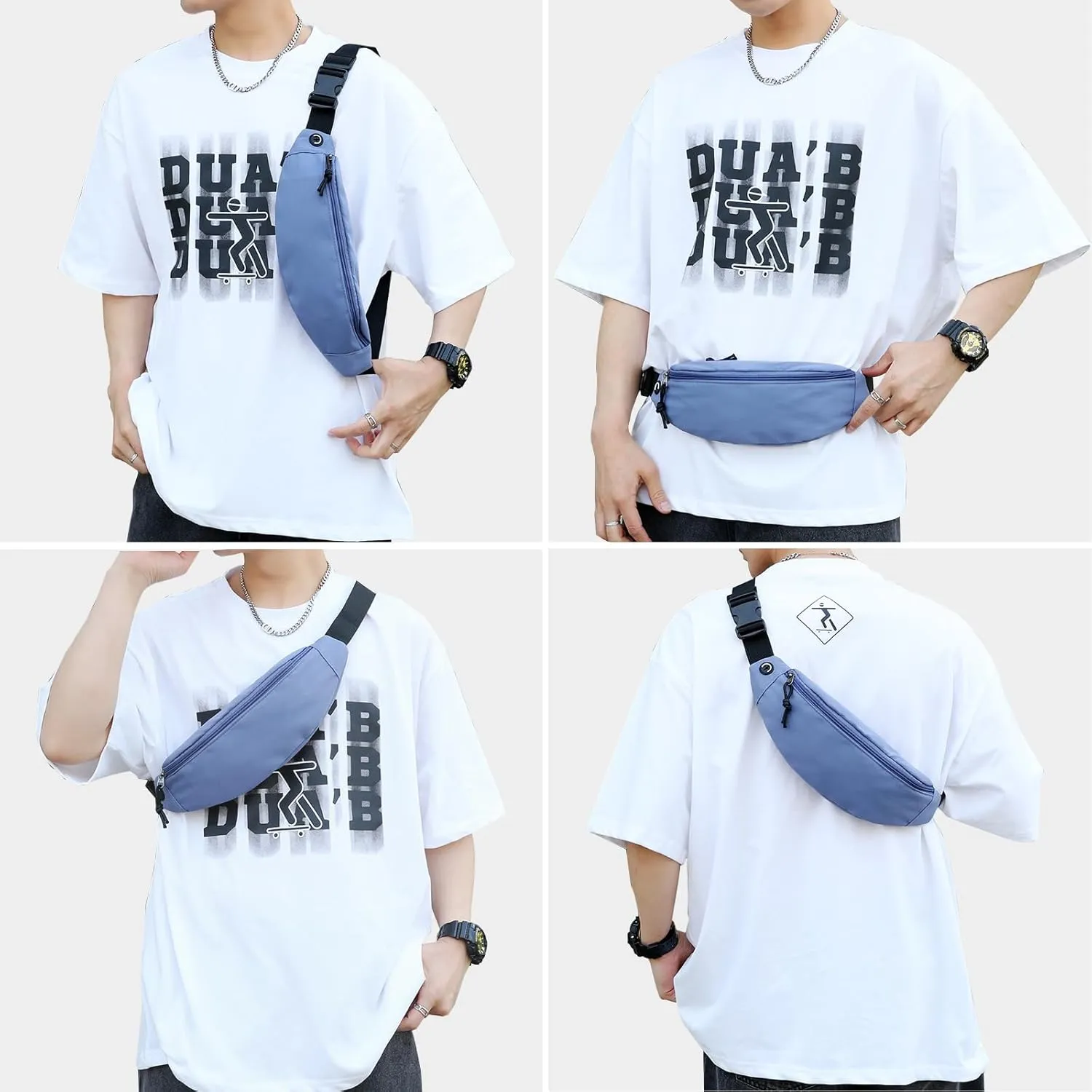 Fanny Packs for Women Men, Waterproof Crossbody Waist Pack, Belt Bag for Travel Walking Running Hiking Cycling