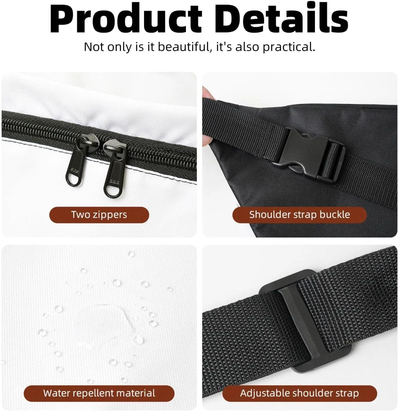 flower leaf Fanny Pack Crossbody Sling Bag  Zipper Pockets for Travel, Hiking, Cycling, Workouts, and Everyday Use