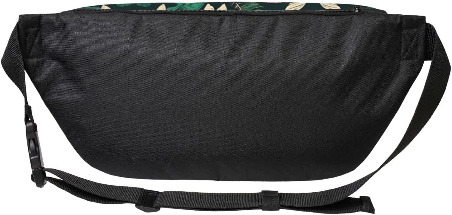 flower leaf Fanny Pack Crossbody Sling Bag  Zipper Pockets for Travel, Hiking, Cycling, Workouts, and Everyday Use