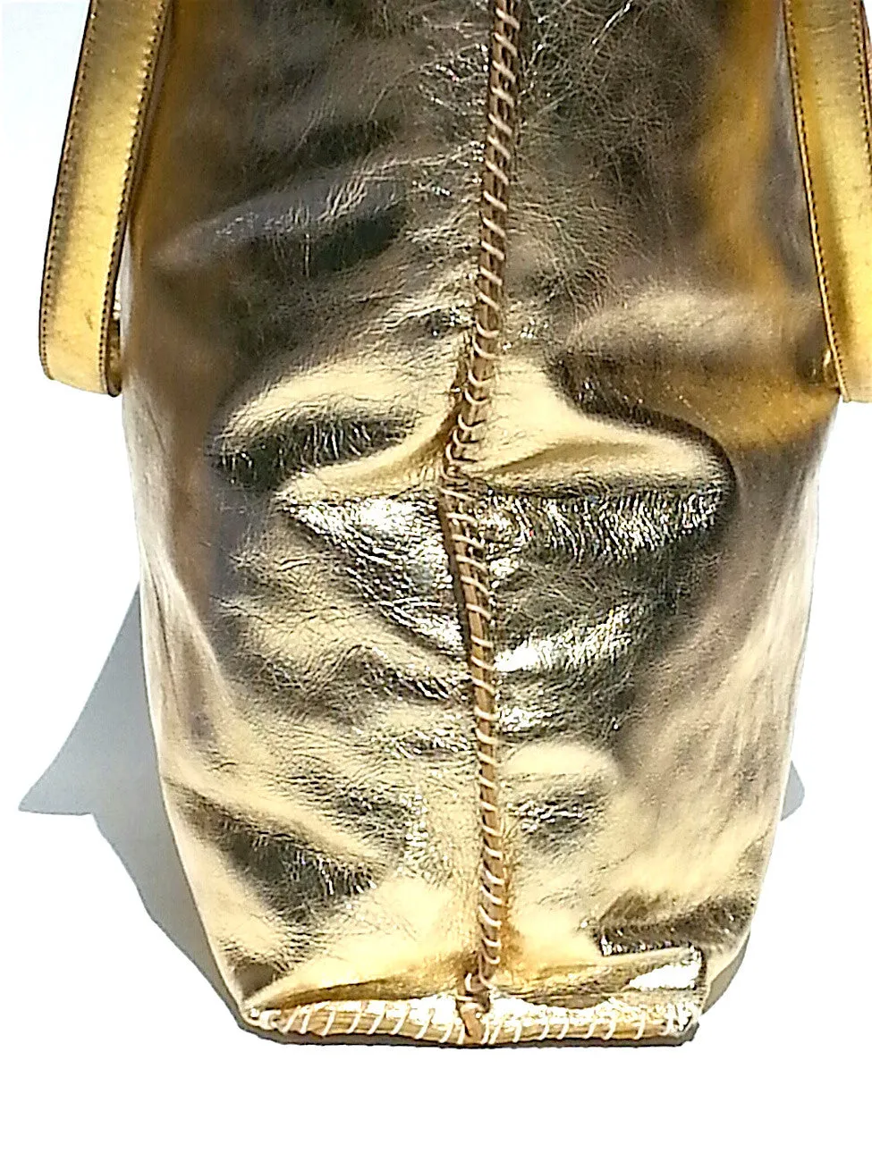Gajumbo Tote Bag Metallic Leather