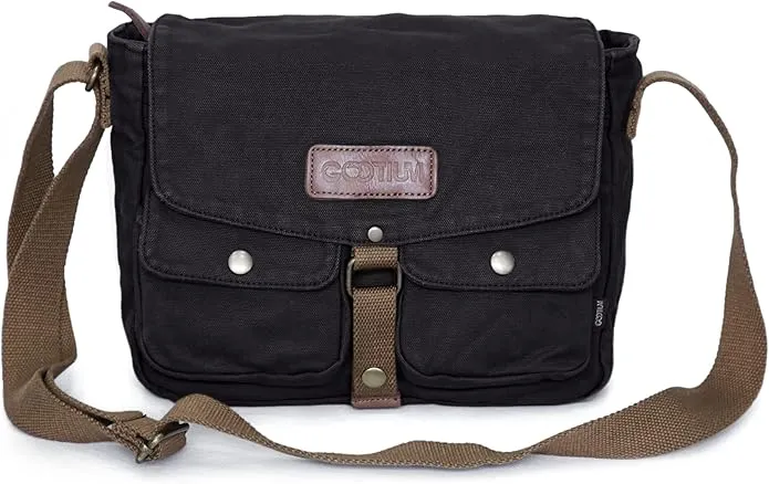 Gootium 30624 Vintage Canvas Messenger Bag Men's Shoulder Bag