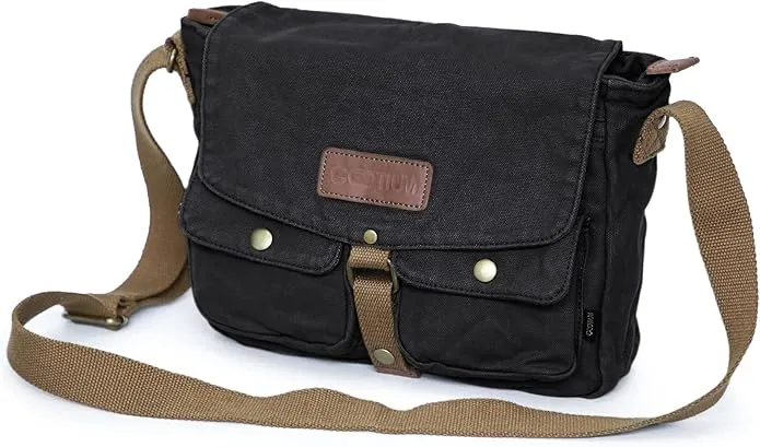 Gootium 30624 Vintage Canvas Messenger Bag Men's Shoulder Bag