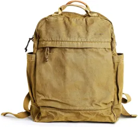 Gootium Canvas Backpack for Women Vintage Style Zipper Bag Men's Casual Daypack Cloth Outdoor Travel Rucksack, Khaki