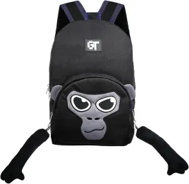 Gorilla Laptop Backpack, 16 inch Large Capacity Work Travel Black Monkey Backpack for Men and Women