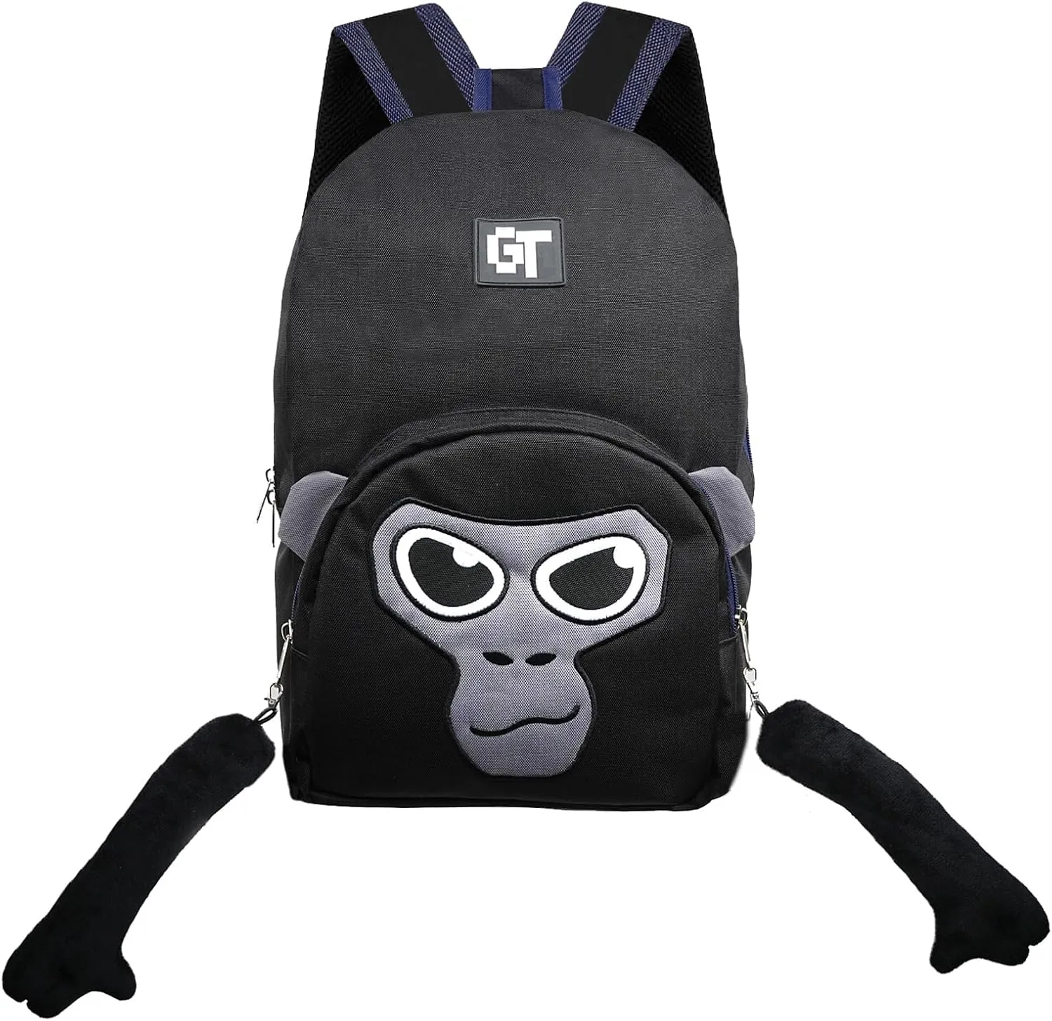 Gorilla Laptop Backpack, 16 inch Large Capacity Work Travel Black Monkey Backpack for Men and Women