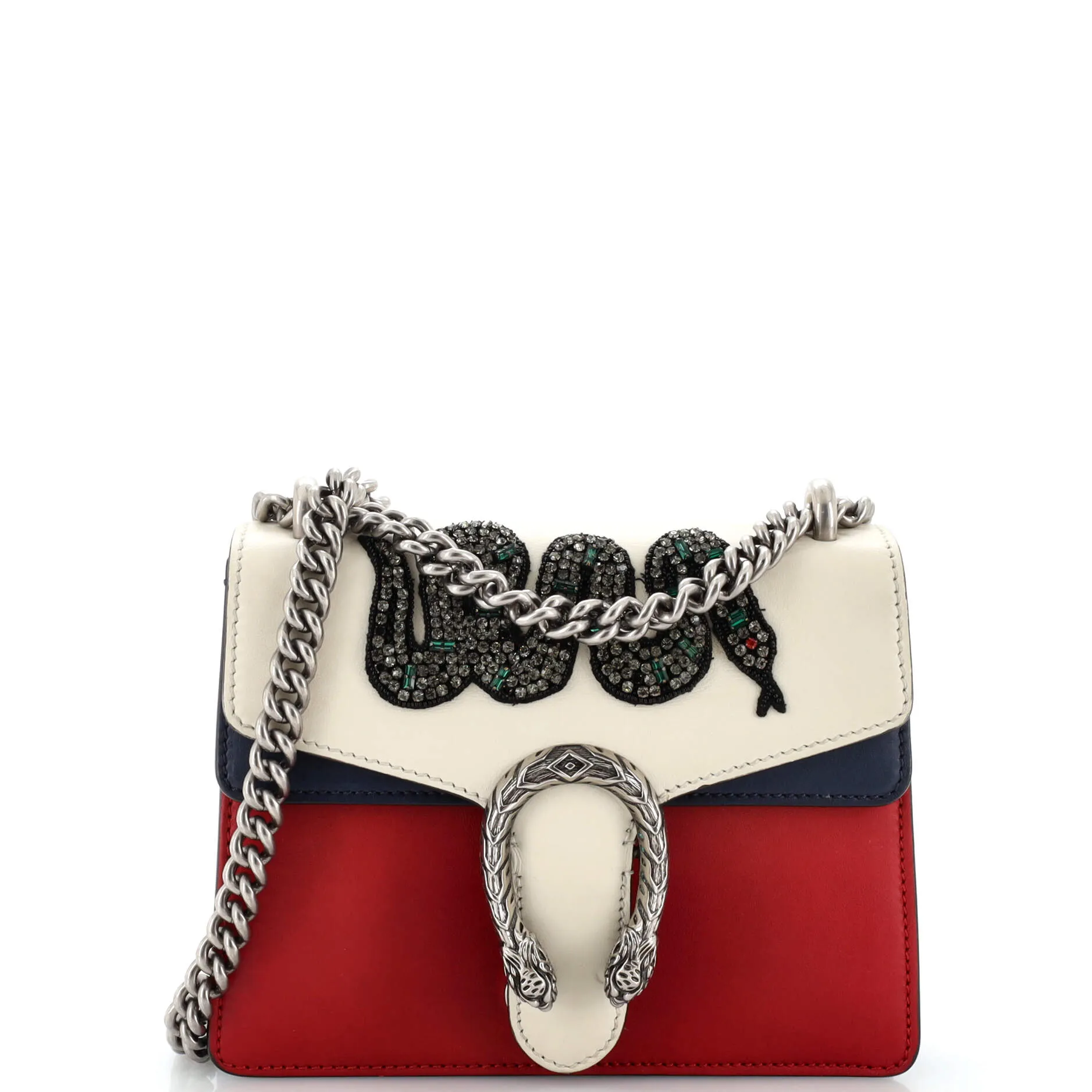 GUCCI Dionysus Bag Embellished Leather Mini
