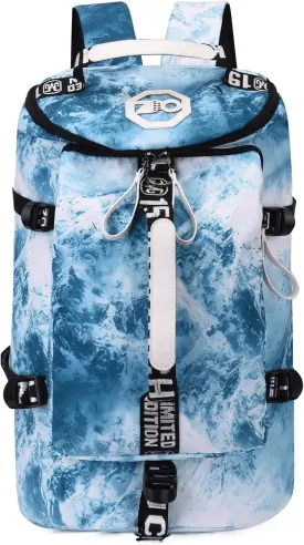 Gym Sport Bag Backpack Duffle Bag Weekender Bag Waterproof Travel Sling Bag Casual Daypack for Men and Women