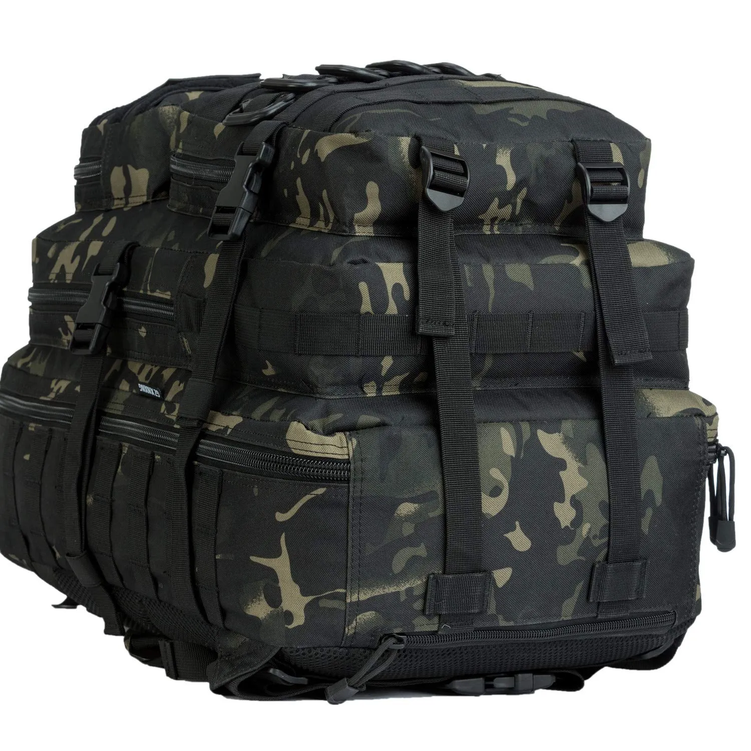GZ XINXING 3 Day Assault Pack Military Tactical Army Molle Rucksack Backpack Bug Out Bag Hiking Daypack For Hunting Camping Hiking Traveling (Black Multicam)