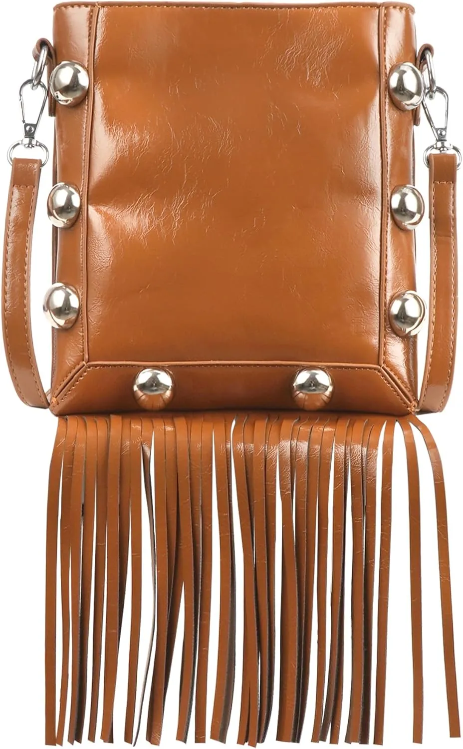 Hoce Womens Leather Fringe Messenger Bag Large Hobo Crossbody Tassel Shoulder Bags, Gift for Mom Wife Girlfriend