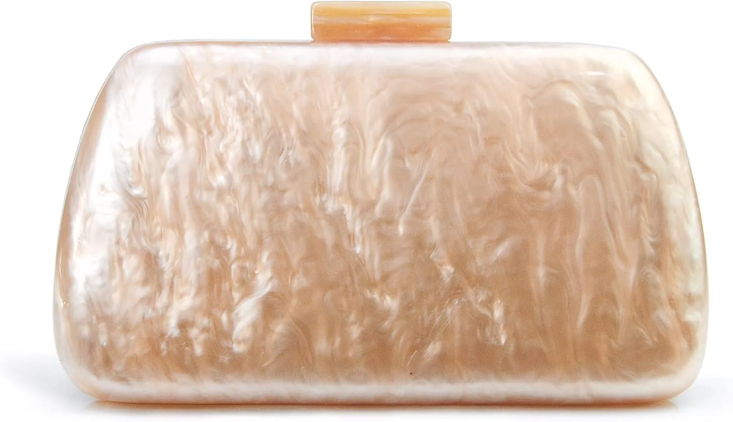 HOXIS Acrylic Evening Clutch Bag with Detachable Chain Strap Women's Marble Purse for Wedding Cocktail Prom Party