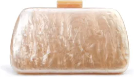 HOXIS Acrylic Evening Clutch Bag with Detachable Chain Strap Women's Marble Purse for Wedding Cocktail Prom Party