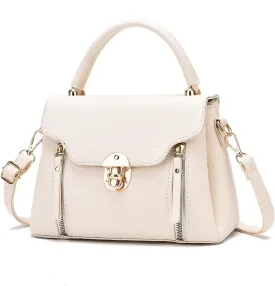 I IHAYNER Crossbody Bags for Women Soft Leather Purses Top Handle Handbags for Travel Designer Shoulder Bags with Wide Strap