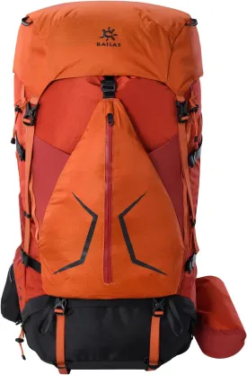 KAILAS RIDGE III 65 5L Hiking Backpack Trekking Daypack Outdoor Backpacking Waterproof Lightweight Internal Frame Backpack for Traveling Camping with Rain Cover Oxidized Orange S
