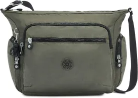 Kipling Womens Gabbie Bag, Lightweight Everyday Purse, Casual Shoulder Crossbody Bag, Green Moss, Medium US