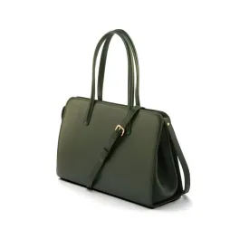 Ladies' Leather 15" Laptop Handbag - Green