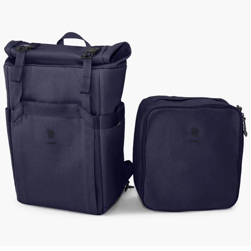 Langly Weekender Backpack With Camera Cube - Navy Blue