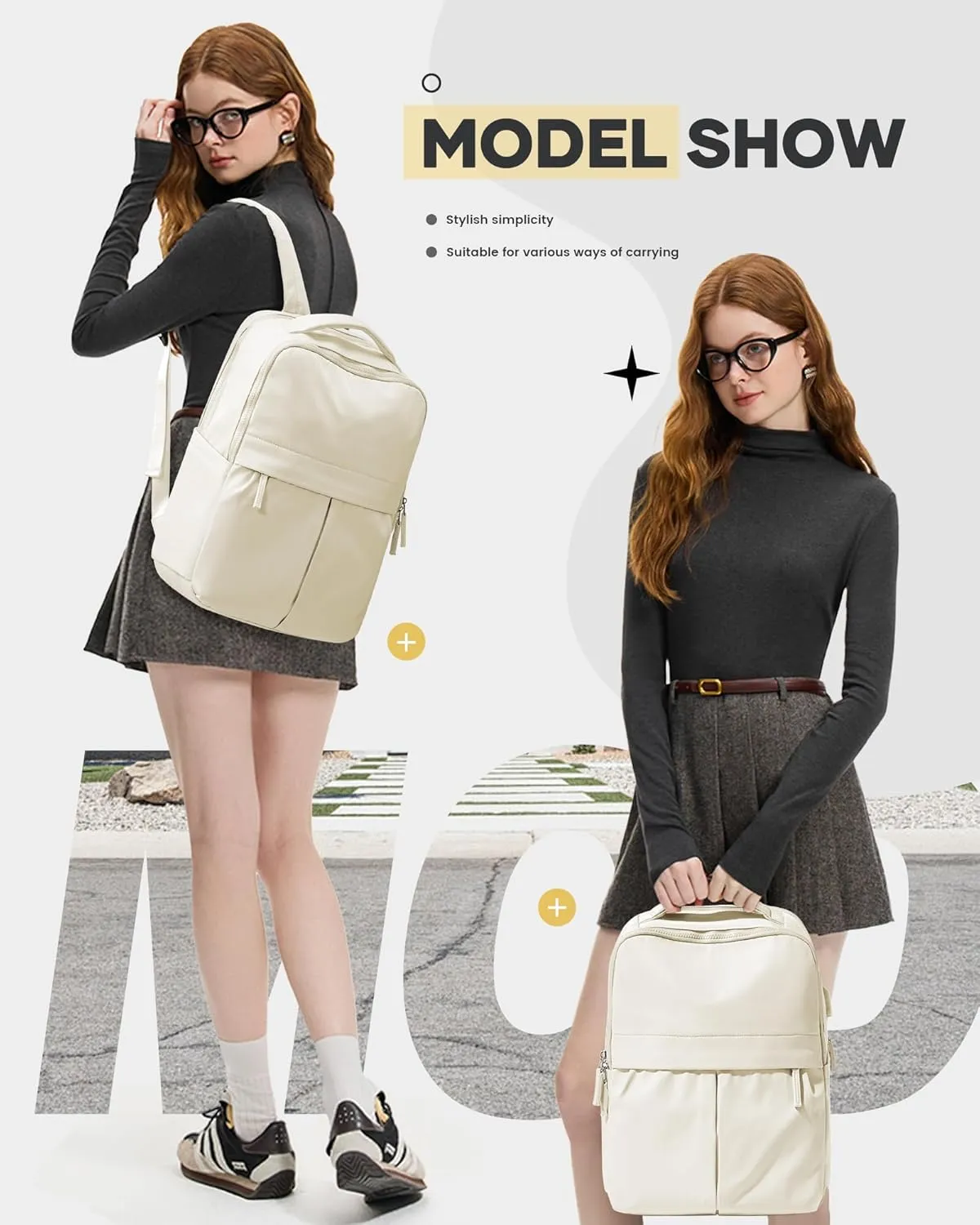 Laptop Backpack For Women Travel Backpack Carry On Flight Approved Gym Backpack Work Backpack For Men Personal Item Travel Bag Casual Daypack Backpacks College Backpack For Traveling On Airplane Beige
