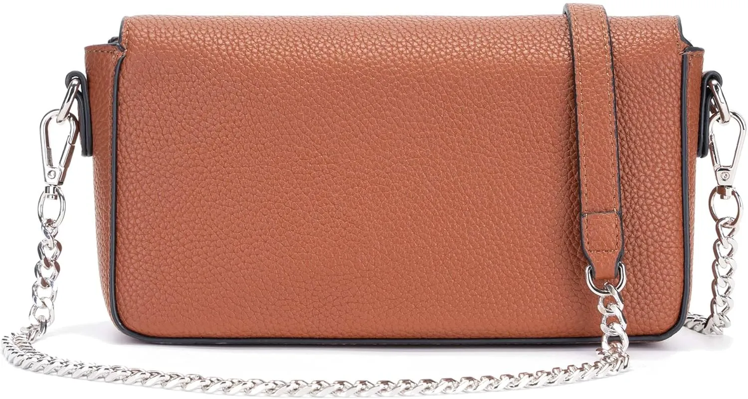 Leather Small Crossbody Bags for Women Cell Phone Bag Wallet Purses for Daily or Evening Use