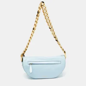 Light Blue Soft Leather Small Olympia Bag
