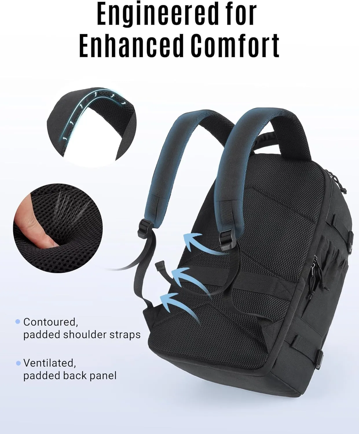 LIGHT FLIGHT Travel Backpack, TSA Friendly Flight Approved Carry on Backpack Water-resistant Lightweight Business Large Weekender Bag Casual Daypack 17.3" Laptop Backpack for Men Women, Brown