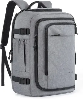 LIGHT FLIGHT Travel Backpack, TSA Friendly Flight Approved Carry on Backpack Water-resistant Lightweight Business Large Weekender Bag Casual Daypack 17.3" Laptop Backpack for Men Women,Grey