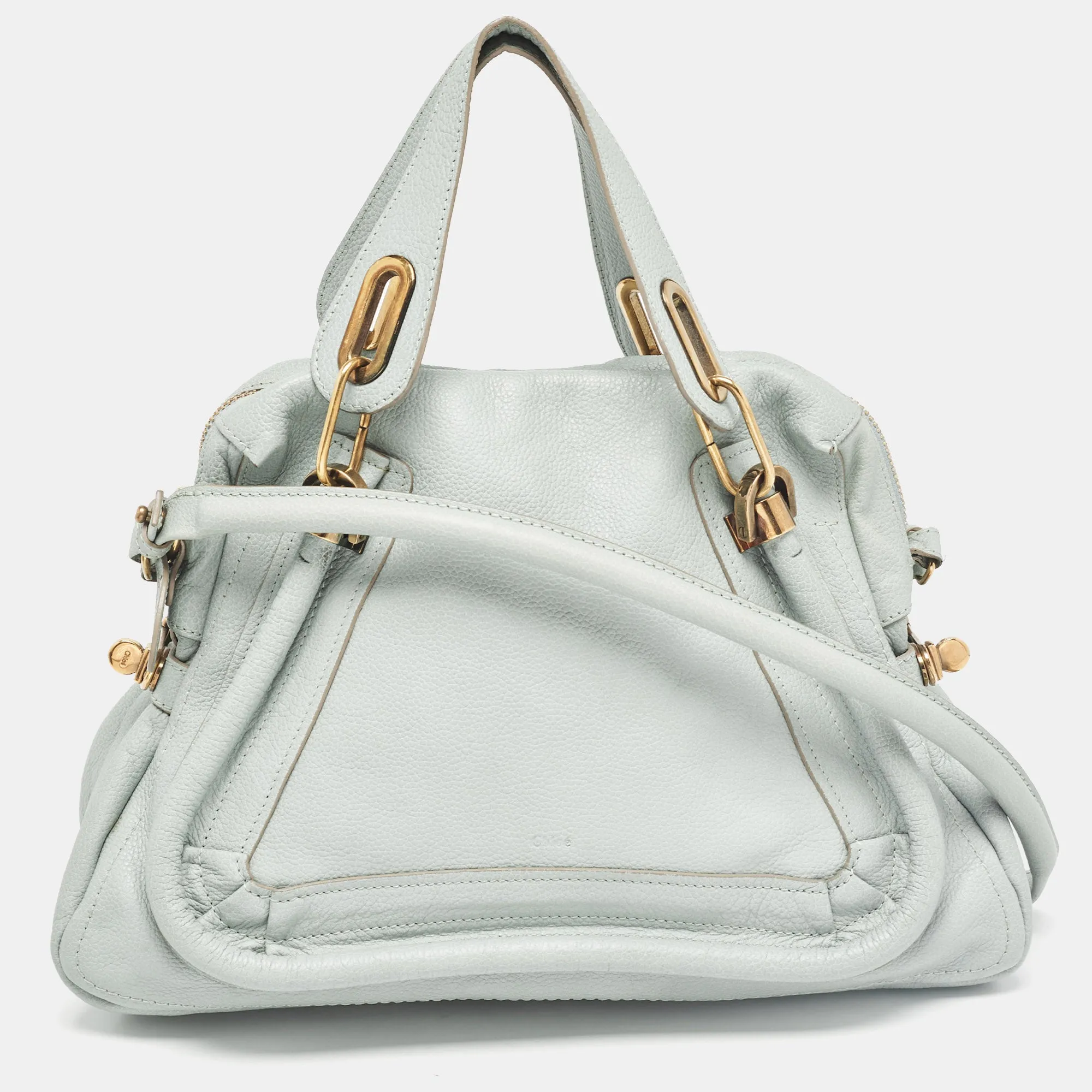 Light Green Leather Medium Paraty Bag