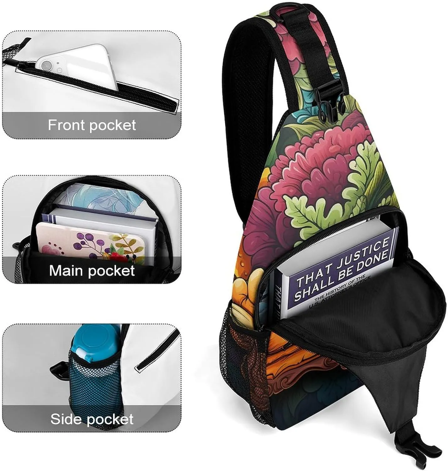 Lightweight Chest Bag Crossbody Bag Couch Sling Backpack for Women Men Sports Travel