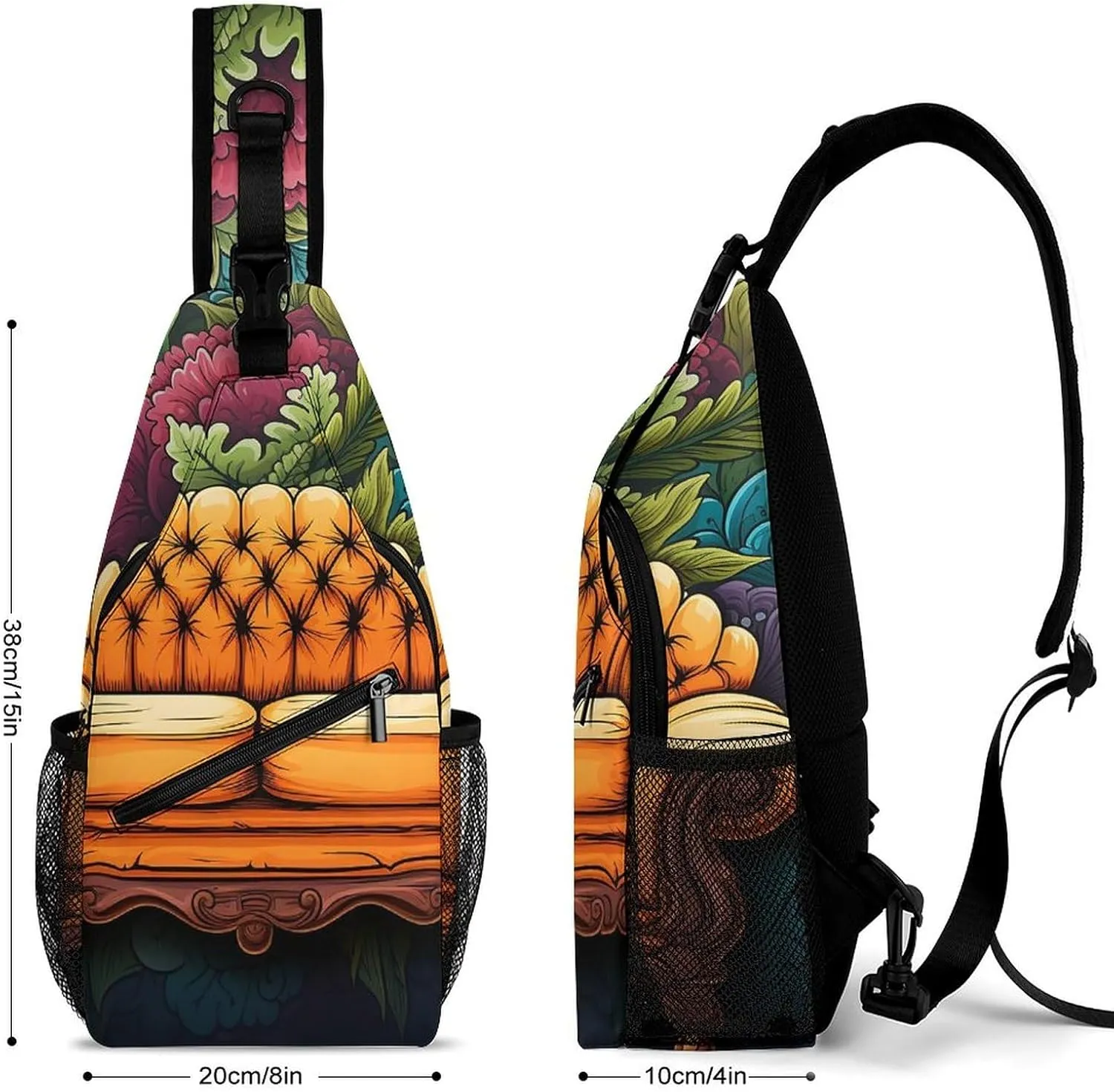 Lightweight Chest Bag Crossbody Bag Couch Sling Backpack for Women Men Sports Travel