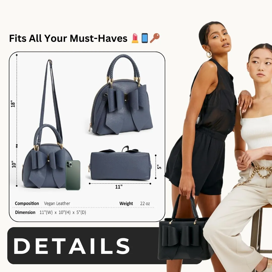 Like Dreams Small Purses for Women | Vegan Leather Cute Bow Purse | Elegant Crossbody Small Handbags for Women