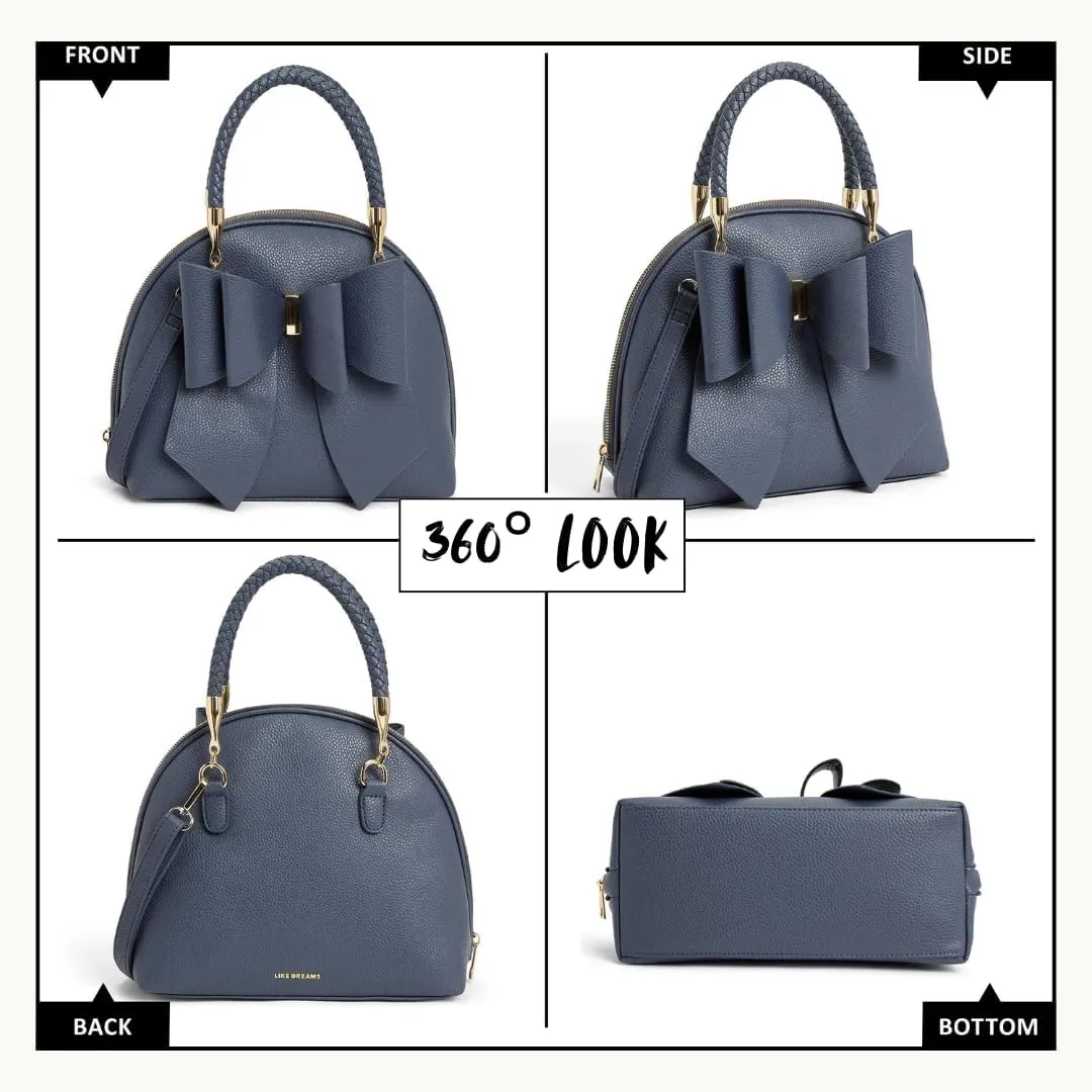 Like Dreams Small Purses for Women | Vegan Leather Cute Bow Purse | Elegant Crossbody Small Handbags for Women