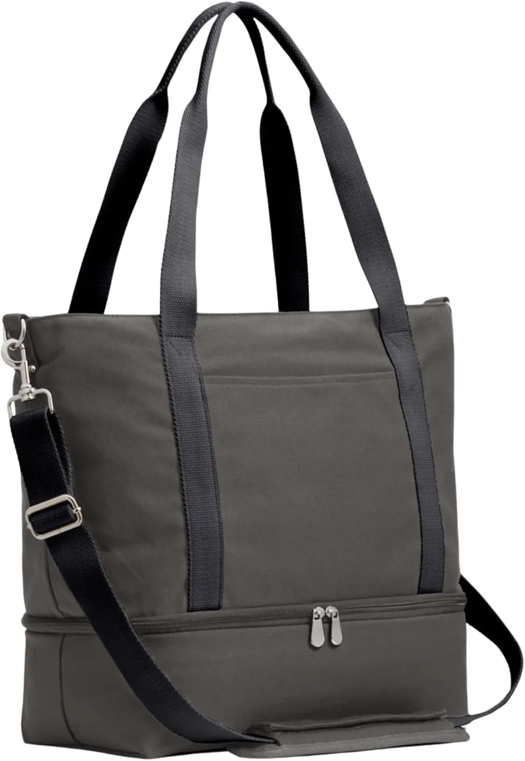 Lo & Sons Catalina Day Tote - Premium Canvas Everyday & Travel Bag with Shoe Compartment, Luggage Sleeve, Padded Strap