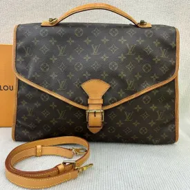 Louis Vuitton Monogram Canvas Sac Plat Brown Medium Bag