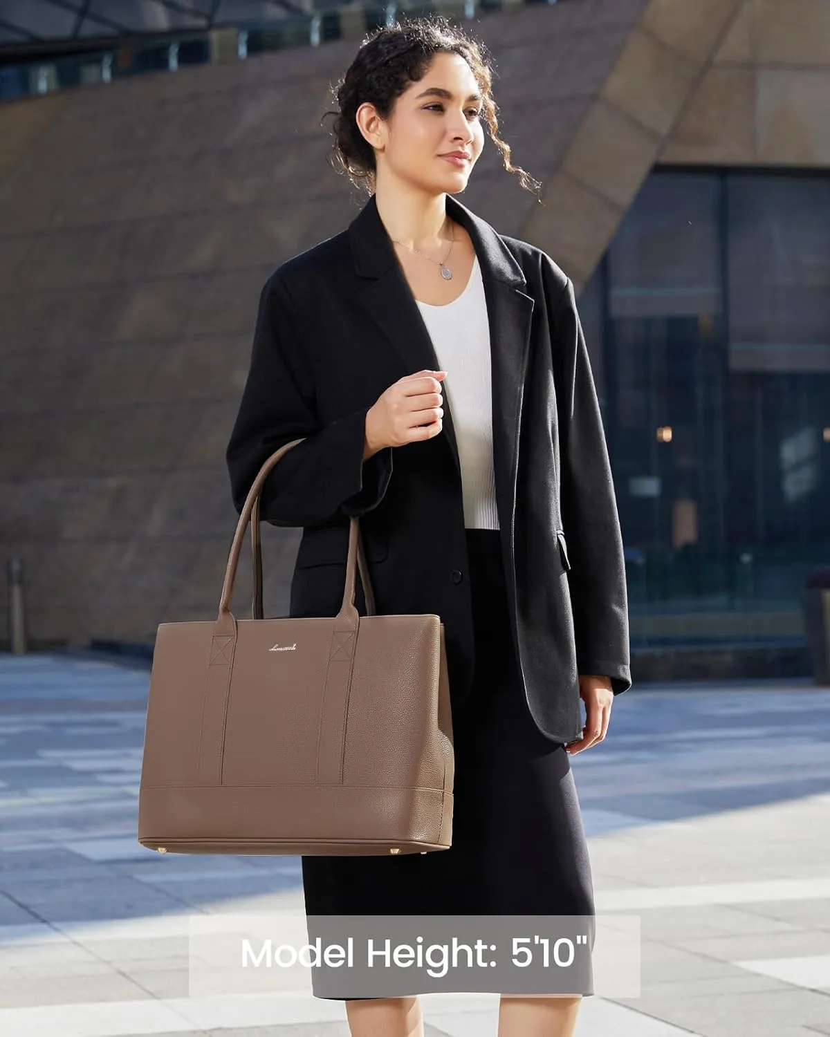 LOVEVOOK Laptop Bag for Women, Computer Work Tote Bag, Large Business Shoulder Handbag for Office, Gift, Travel, Teacher