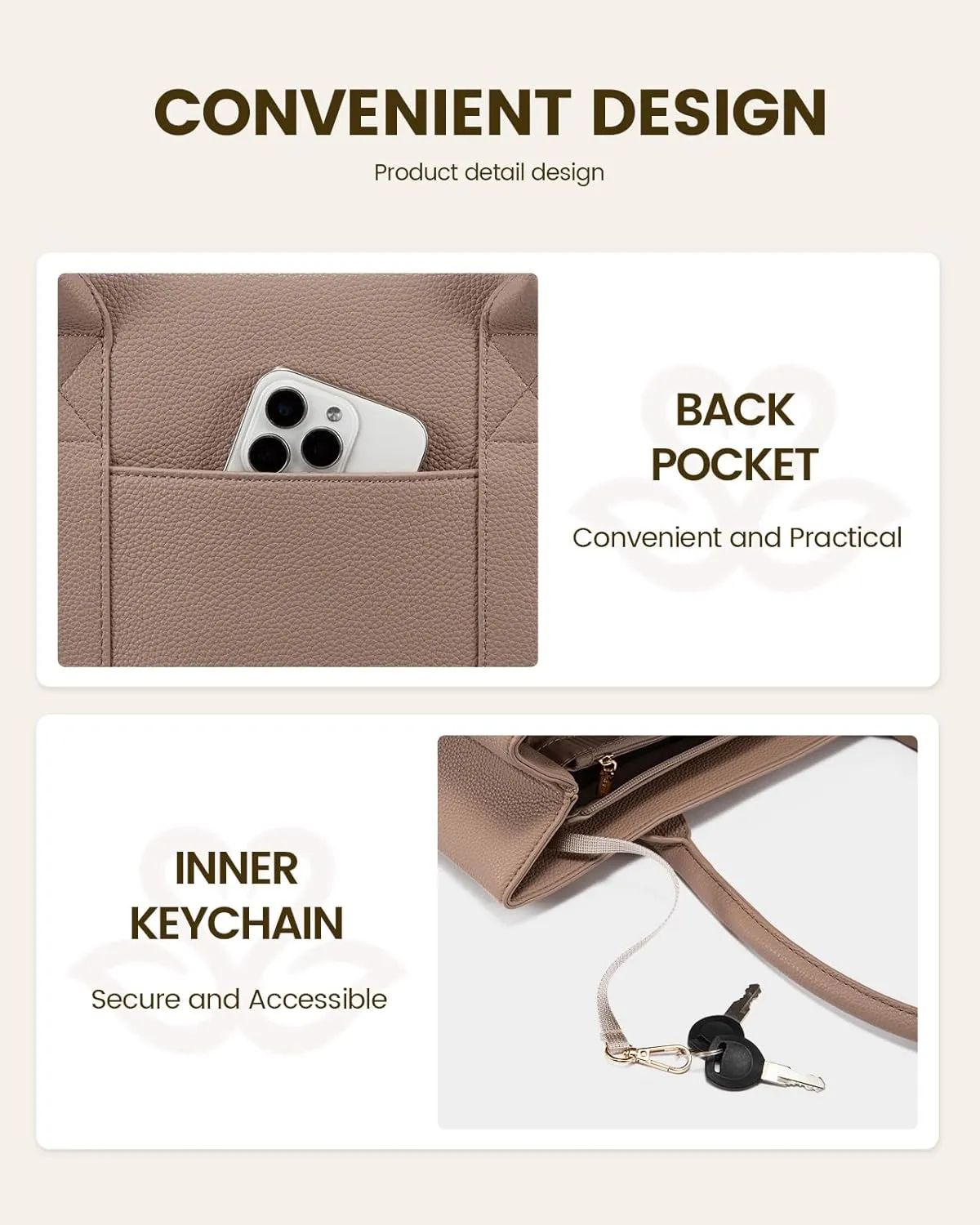 LOVEVOOK Laptop Bag for Women, Computer Work Tote Bag, Large Business Shoulder Handbag for Office, Gift, Travel, Teacher