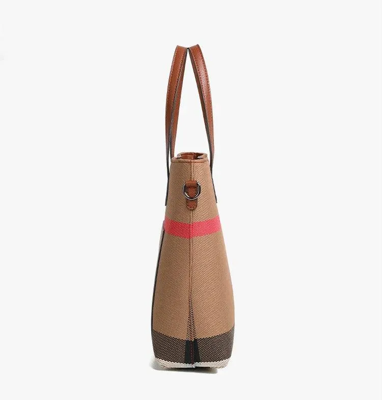 Luxury Cowhide Leather Designer Tote Crossbody & Shoulder Handbag for Women