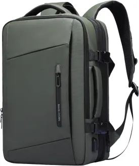 Mark Ryden Business Backpack for Men and Women, Expandable Travel Backpack, Waterproof Travel 25L-40L fit 17 Inch Laptop Backpack with USB Charging Port, Carry on Flight Approved Computer Backpack