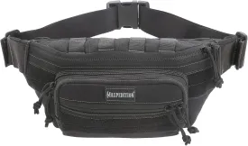 Maxpedition Keystone Versipack (14 x 6 x 6) Tactical Crossbody Fanny Pack for Everyday Carry (Black) 0456B