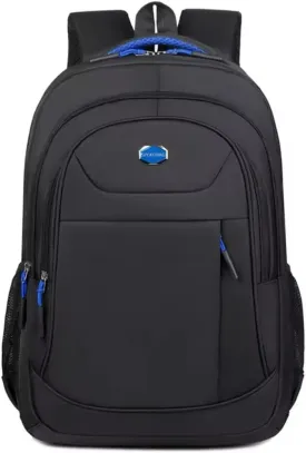 Men's Oxford Waterproof Backpack - Business Laptop Bag, Leisure Travel Rucksack, High School and College Student Backpack (Blue)