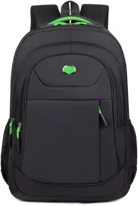 Men's Oxford Waterproof Backpack - Business Laptop Bag, Leisure Travel Rucksack, High School and College Student Backpack (Green)