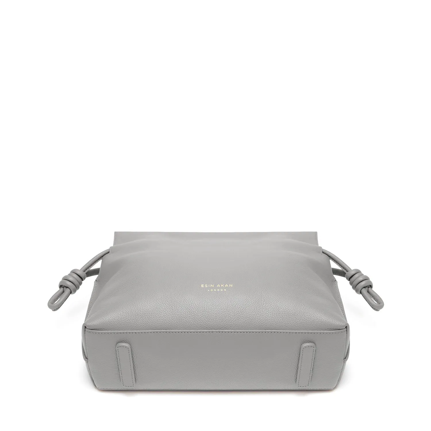 Midi Emma  Leather Crossbody Bag, Grey