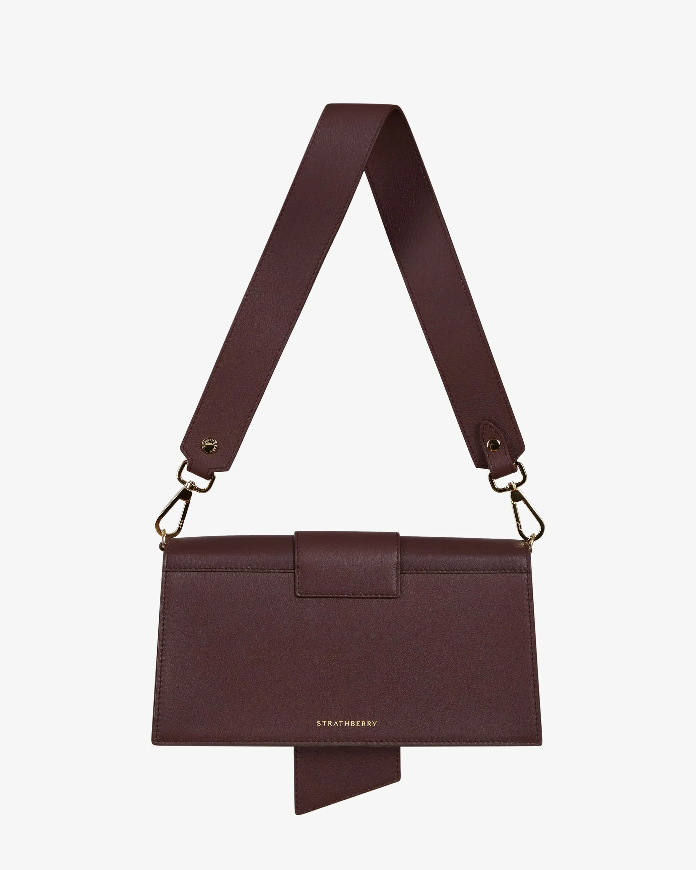 Mini Crescent - Floral Beading Embroidery Burgundy