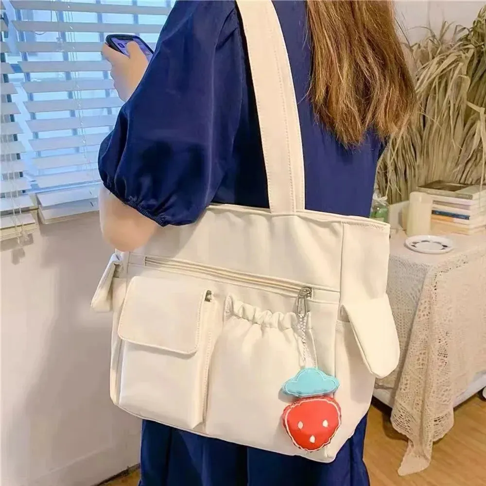 Modern Large Capacity Oxford Cloth Crossbody Messenger Bag with Multiple Pockets Adjustable Shoulder Bags for School Travel Work Daily