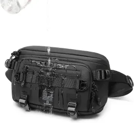 OZUKO Waist Pack Bag Fanny Pack for Men&Women Hip Bum Bag with Adjustable Strap for Outdoors Workout Traveling Casual Running Hiking Cycling(Black)