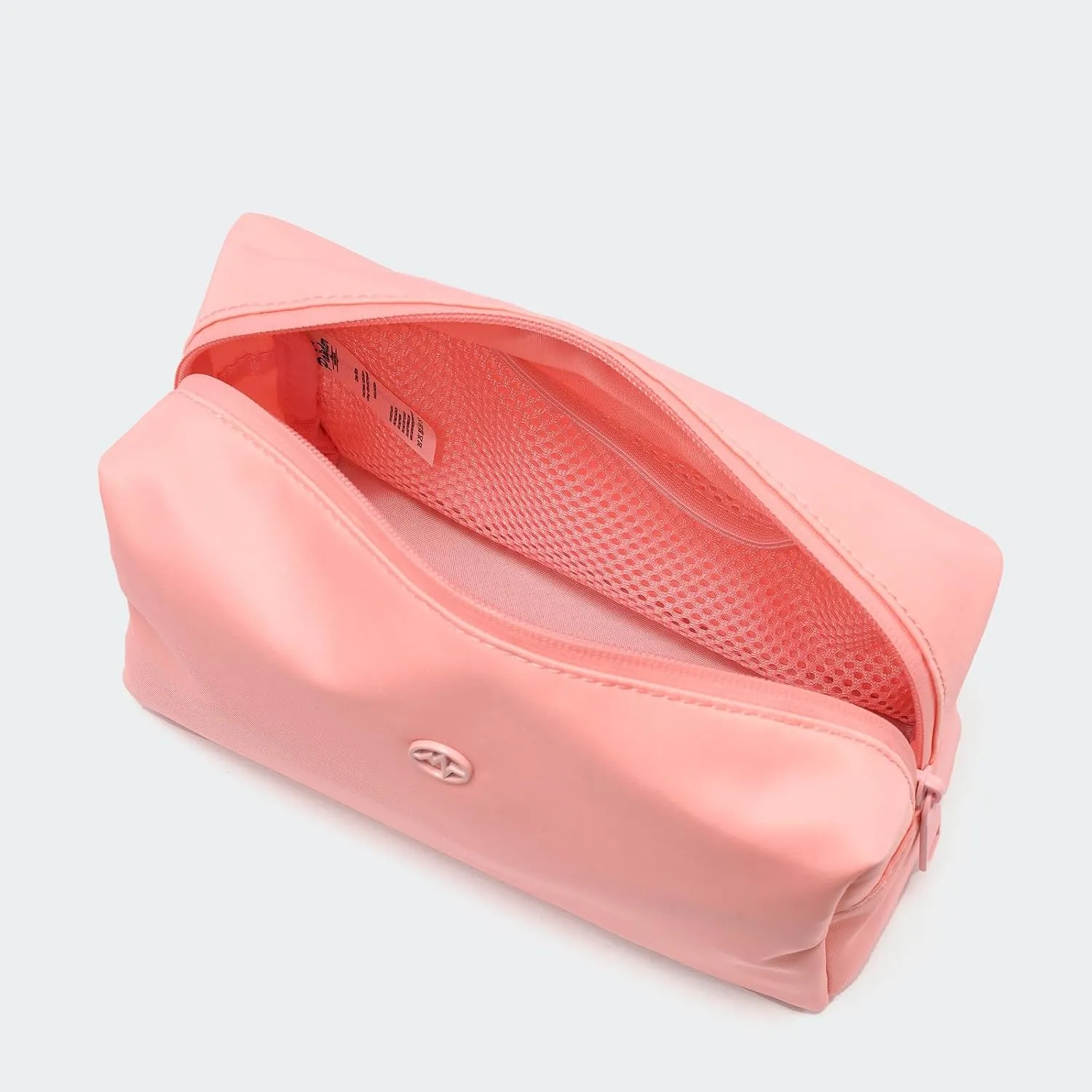 Pander Large Makeup Bag Waterproof Zipper Pouch Travel Cosmetic Organizer Case for Women. (Coral Pink)