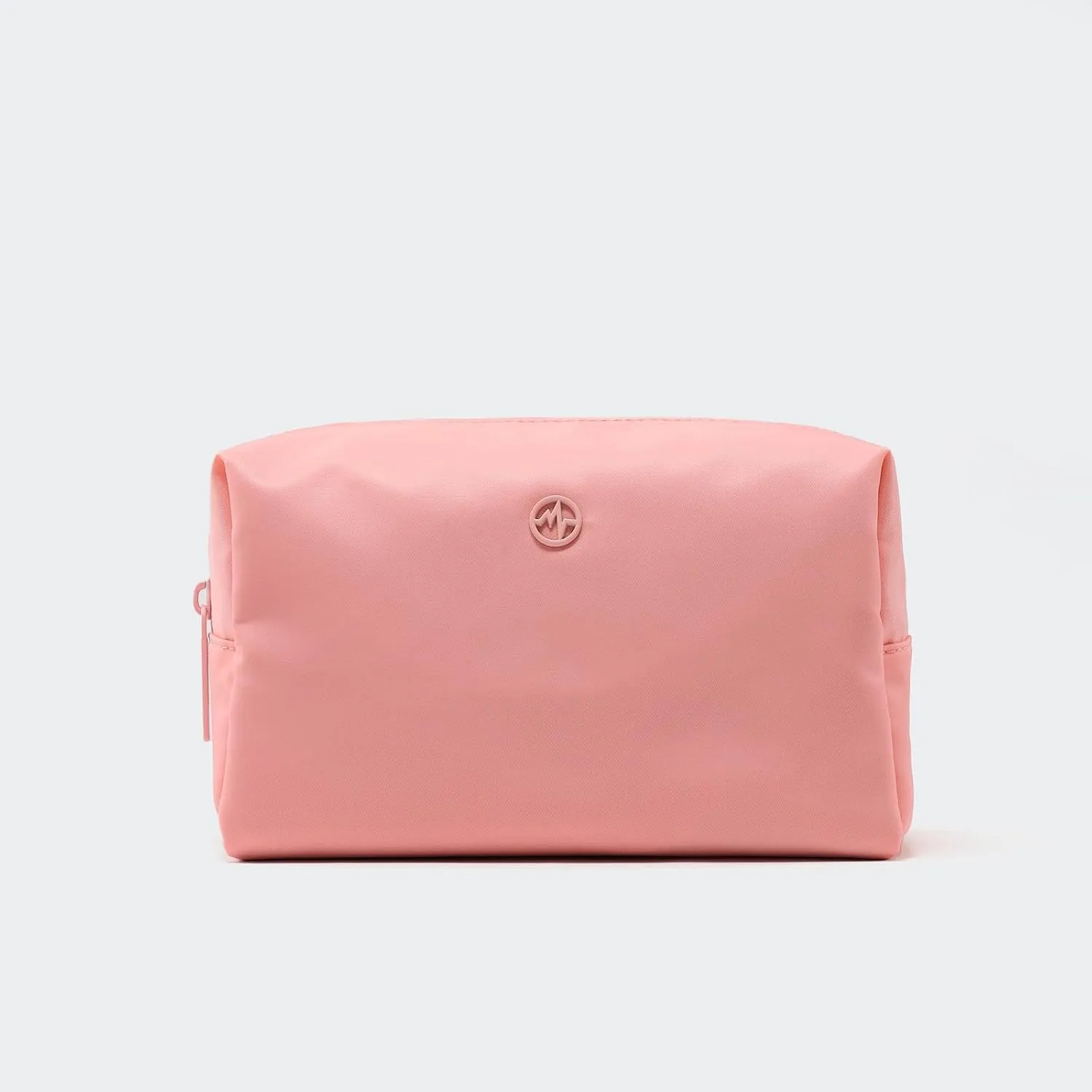 Pander Large Makeup Bag Waterproof Zipper Pouch Travel Cosmetic Organizer Case for Women. (Coral Pink)