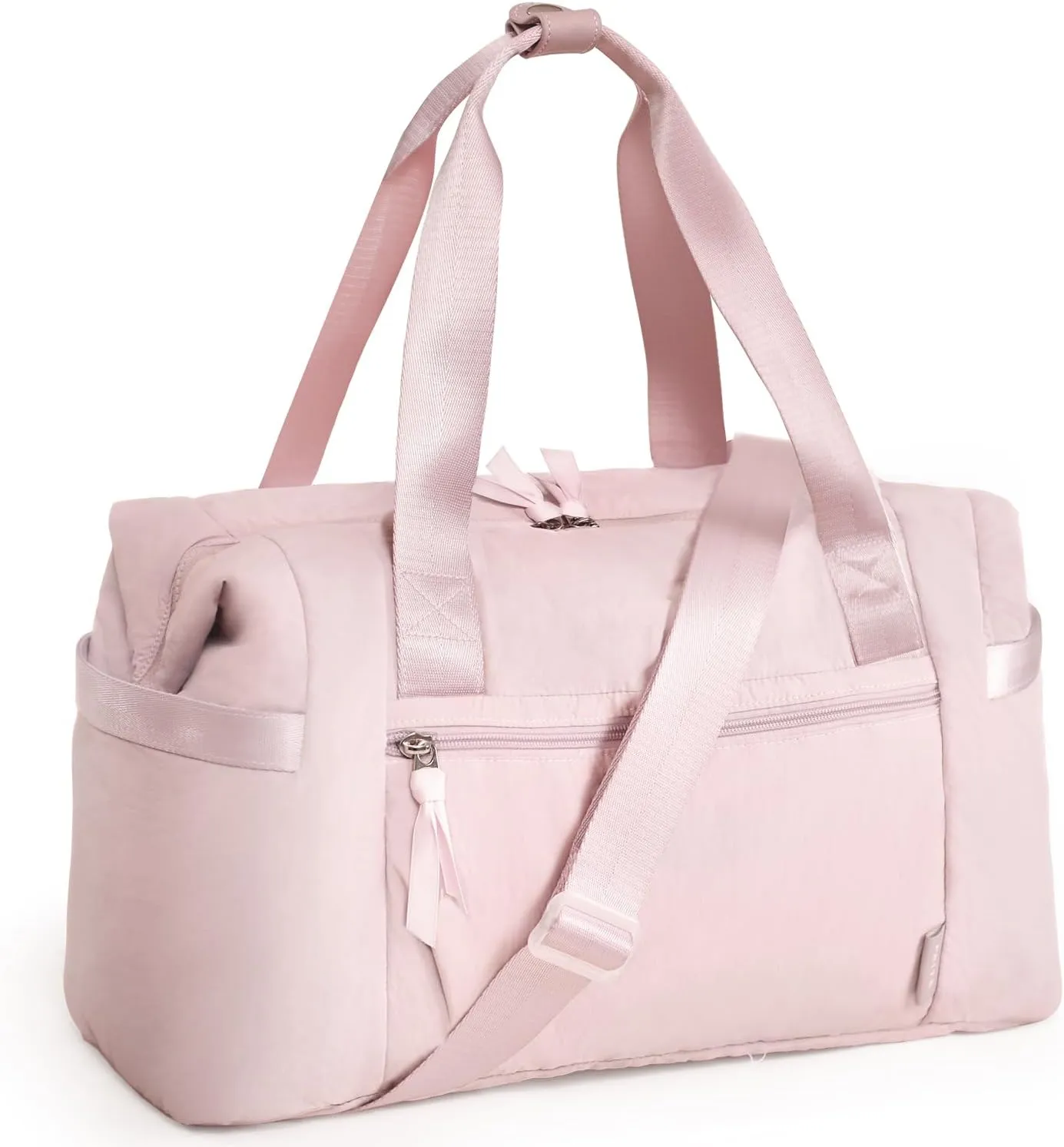 Prite Travel Duffle Bag for Women, Large Carry on Tote, Gym Handbag with Trolley Sleeve