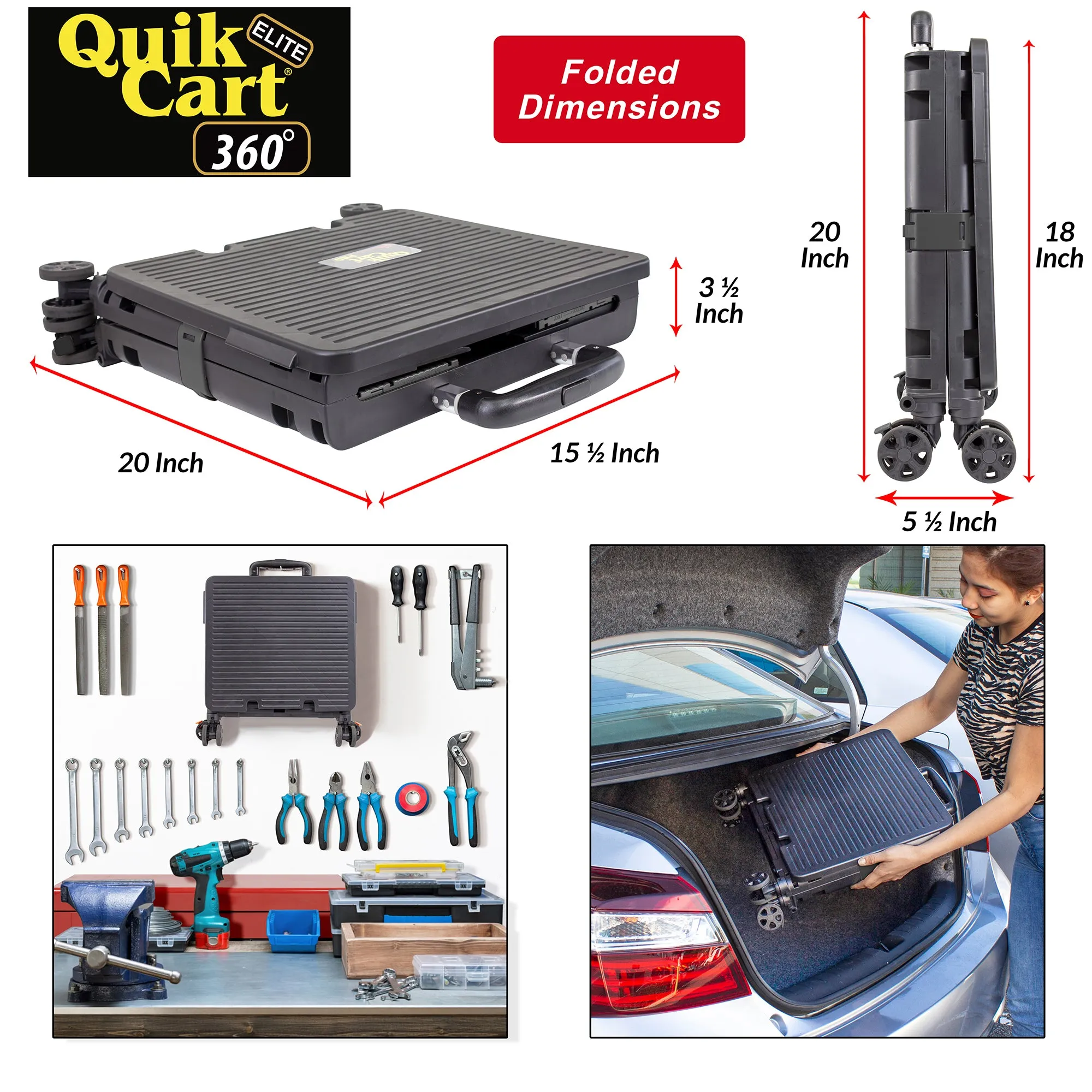 Quik Cart Elite 360, Black